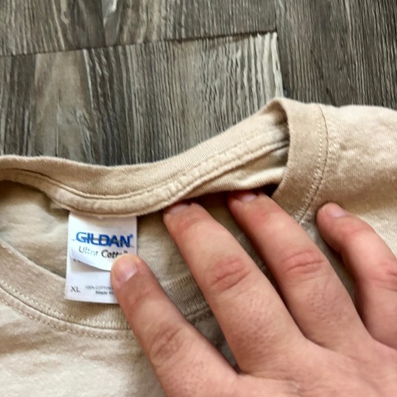 Vintage Waterman Graphic T-Shirt XL Beige Gildan Ultra Cotton Surf Skate Retro - Picture 6 of 9